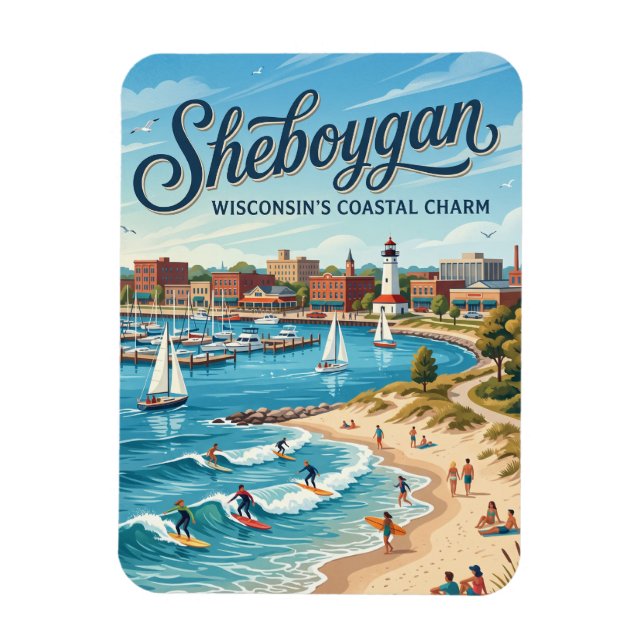 Imán Sheboygan, Wisconsin (Vertical)