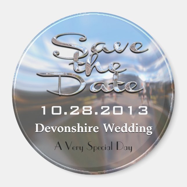 Imán Sheen Save the Date Magnet (Frente)