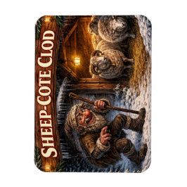 Imán Sheep Cote Clod Icelandic Yule Lad Postcard