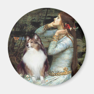 Imán Sheepdog de Shetland 18 - asiento Ophelia
