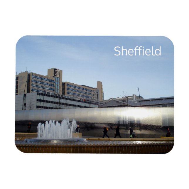 Imán Sheffield Sheaf Square (Horizontal)