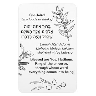 Imán SheHaKol Bendición de alimentos