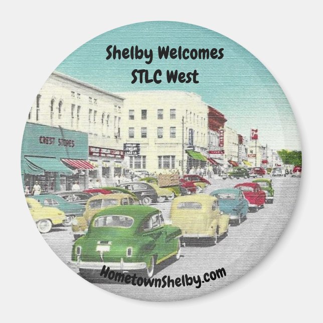 Imán Shelby da la bienvenida a STLC West Magnet (Frente)