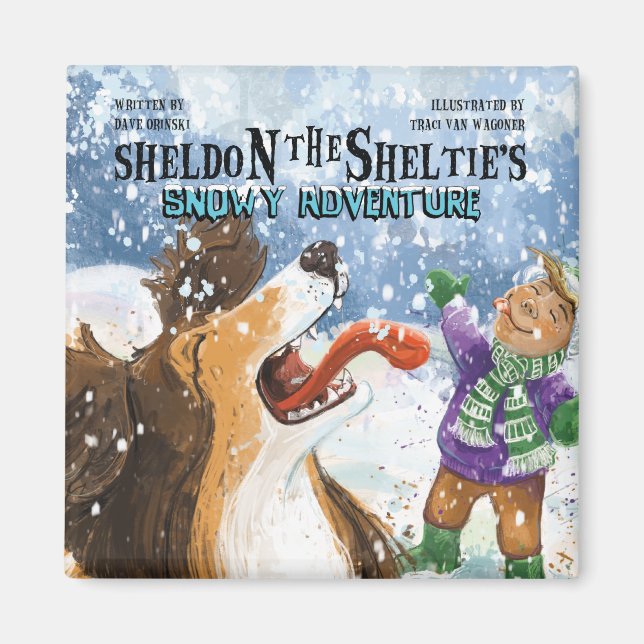 Imán Sheldon el Sheltie (Frente)