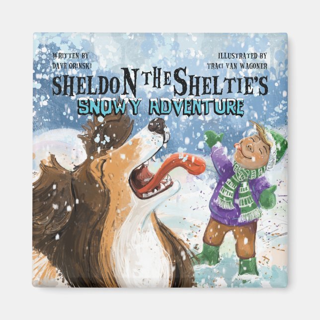 Imán Sheldon el Sheltie (Frente)