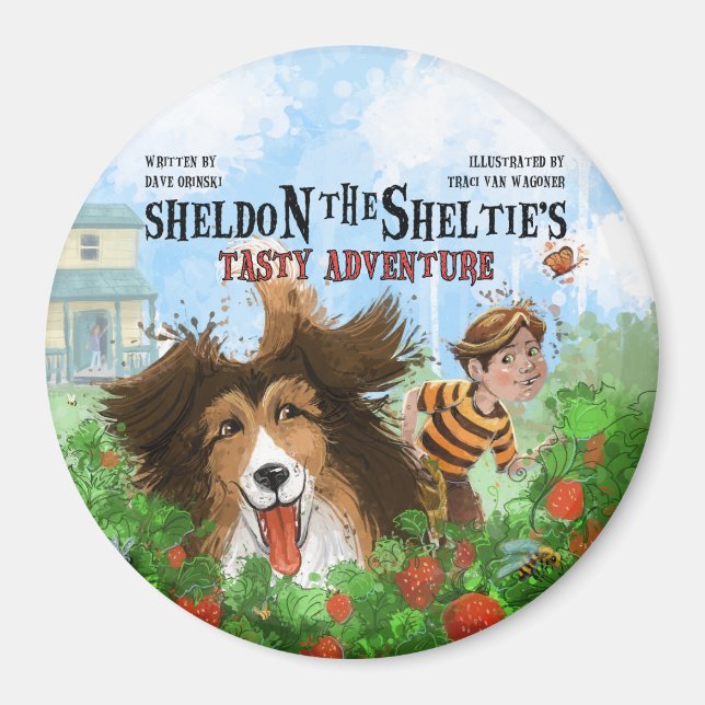 Imán Sheldon el Sheltie (Frente)