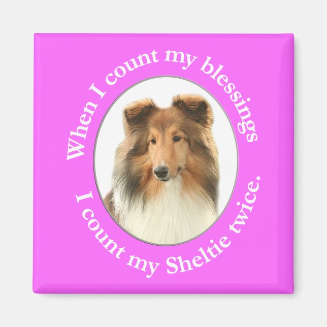Imán Sheltie Blessing Magnet (Frente)