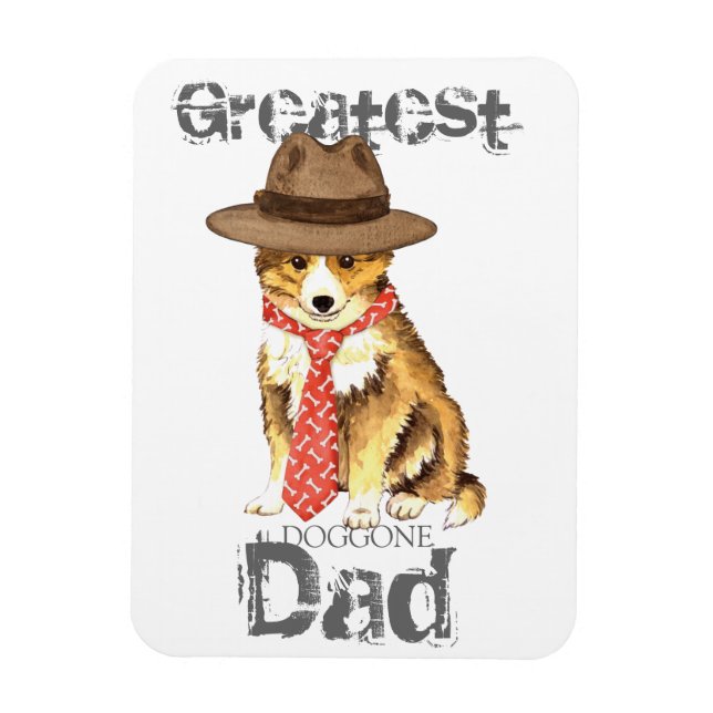 Imán Sheltie Dad (Vertical)