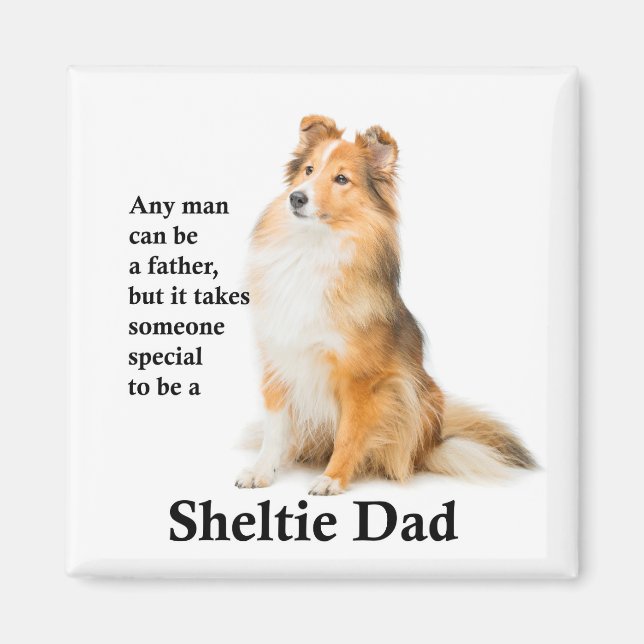 Imán Sheltie Dad Magnet (Frente)