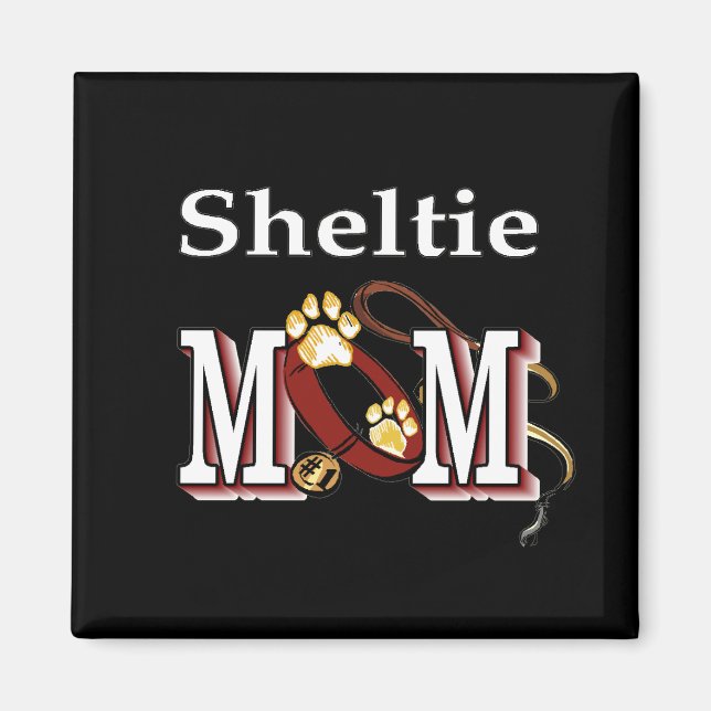 Imán sheltie mamá Magnet (Frente)