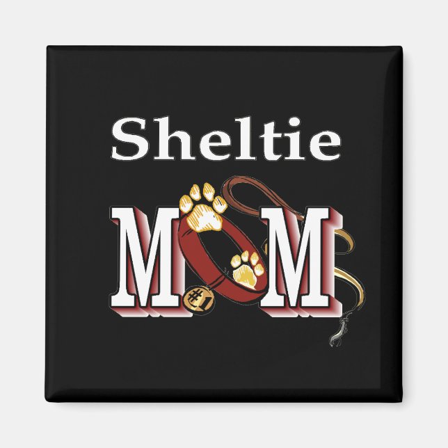 Imán Sheltie MOM Gifts (Frente)