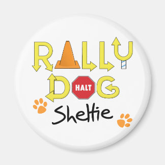 Imán Sheltie Rally Dog