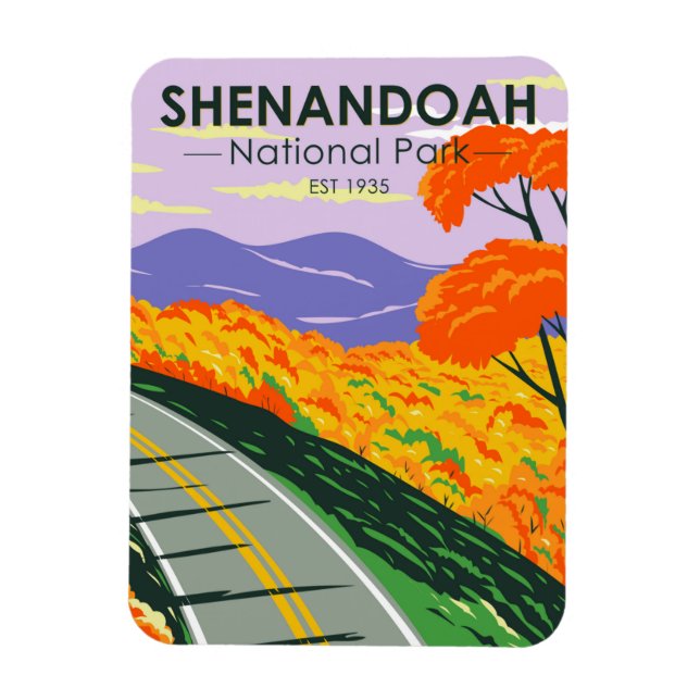 Imán Shenandoah National Park Skyline Drive Virginia (Vertical)