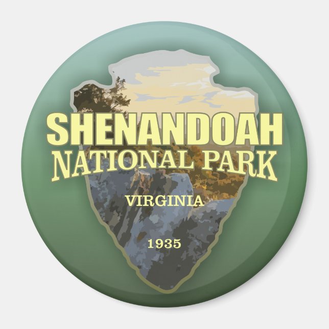 Imán Shenandoah NP (punta de flecha) (Frente)