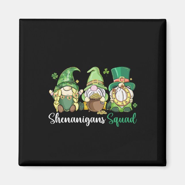 Imán Shenanigans Squad Irish Gnomes Clover - St Patrick (Frente)