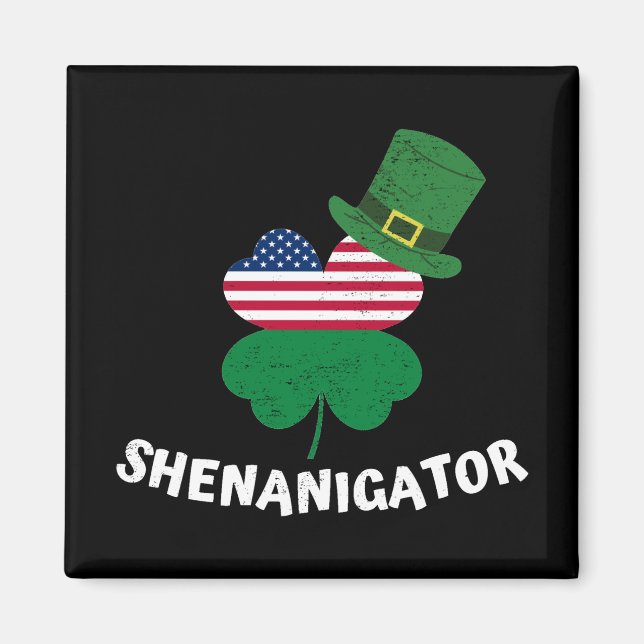 Imán Shenanigator del Día de San Patricio (Frente)