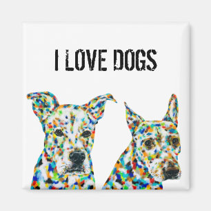 Imán Shepherd Shar pei Pitbull Labrador Art Magnet