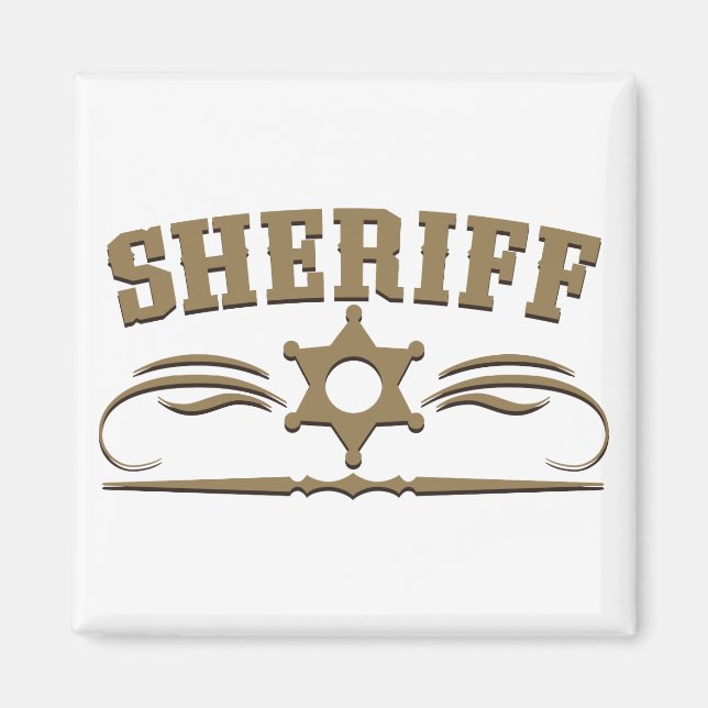 Imán Sheriff Western Style (Frente)