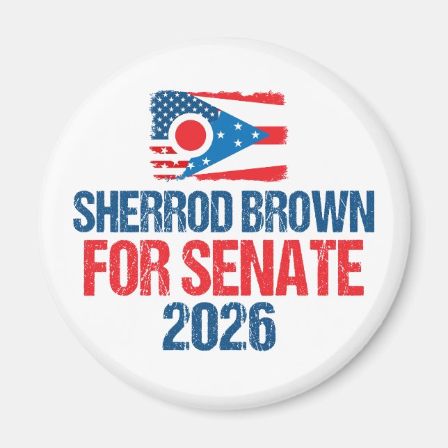 Imán Sherrod Brown for Senate 2026 Election Ohio Flag (Frente)