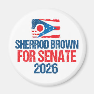Imán Sherrod Brown para el Senado Elección 2026 Bandera
