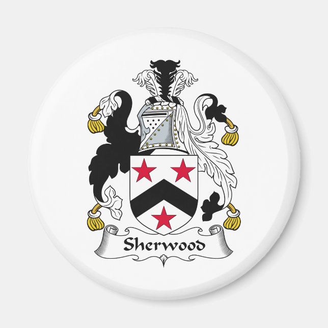 Imán Sherwood Family Crest (Frente)