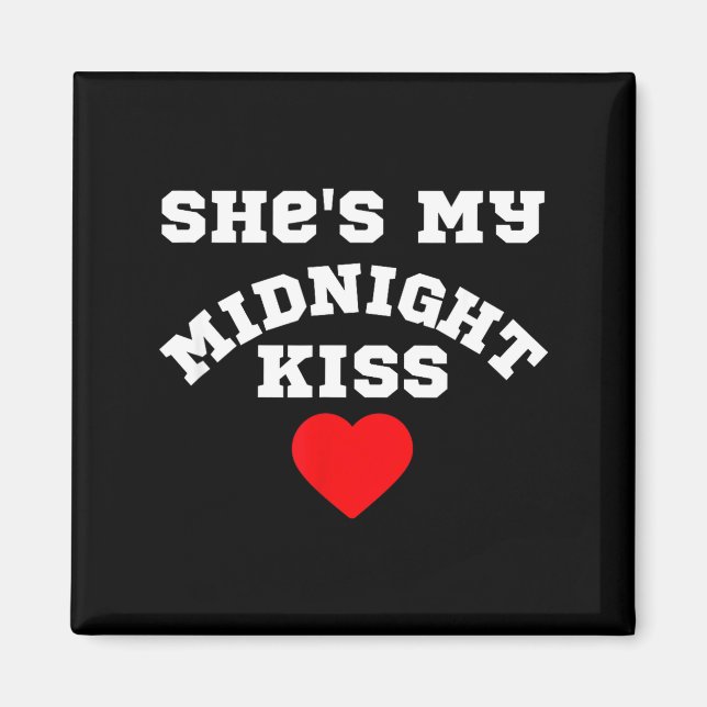 Imán She's My Midnight Kiss Happy New Year Matching Cou (Frente)