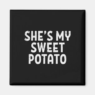 Imán Shes My Sweet Potato Mateo Parejas Acción de Graci