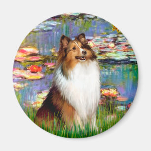 Imán Shetland Sheepdog (Bz) - Lilies 2