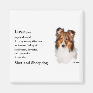 Imán Shetland Sheepdog Sheltie Art Gifts