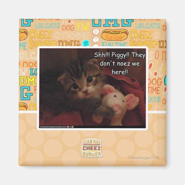 Imán ¡¡¡Shh!!! ¡¡Cerdo!! (Frente)