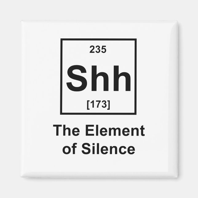 Imán Shh, el elemento del silencio (Frente)