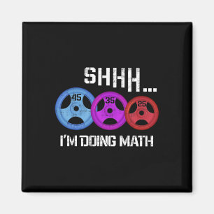 Imán Shhh estoy haciendo matemáticas divertida entrenam
