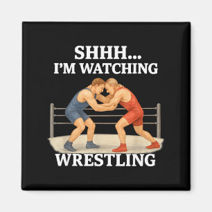 Imán Shhh estoy viendo lucha libre Amante de la lucha l