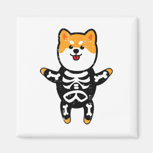 Imán Shi Inu Skeleton Costume Perro fácil Perro Fácil H
