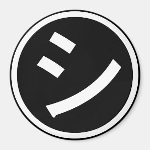 Imán ㋛ Shi Kana Katakana Emoji sonriente / Emoticon