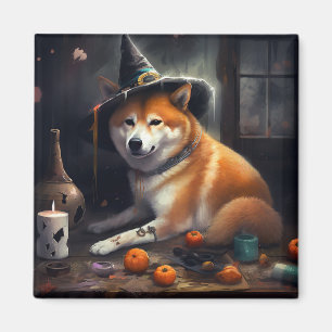 Imán Shiba Inu Calabazas Halloween Da Miedo