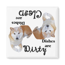 Shiba Inu Dishlavnet Magnet
