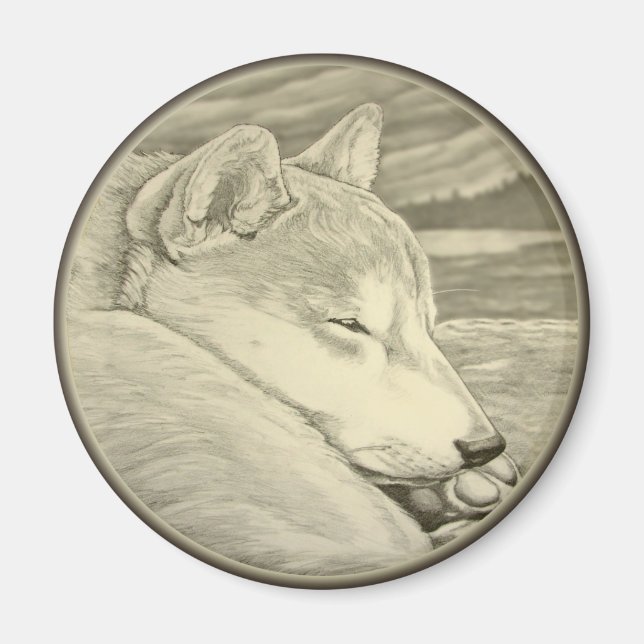 Imán Shiba Inu Fridge Magnet Shiba Inu Dog Magnet Regal (Frente)