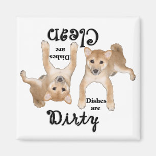 Imán Shiba Inu Puppy Amantes del lavaplatos Magnet