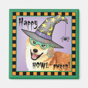 Imán Shiba Inu Witch