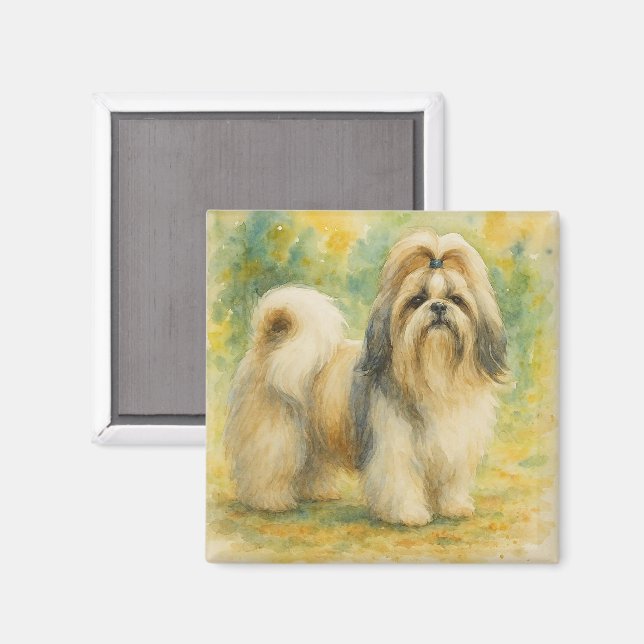 Imán Shih Tzu (Anverso/Reverso)