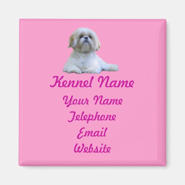 Imán Shih Tzu Breeder Magnet (Frente)