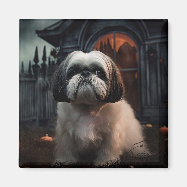 Imán Shih Tzu Halloween Sasuy (Frente)