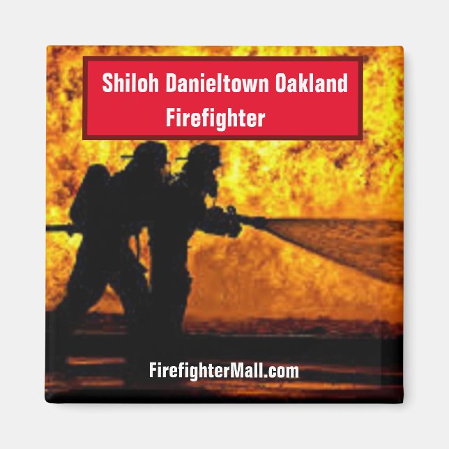 Imán Shiloh Danieltown Oakland Firefighter Magnet (Frente)