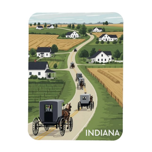 Imán Shipshewana Indiana Condado Amish (Vertical)