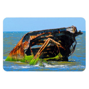 Imán Shipwrect Abstract Blue