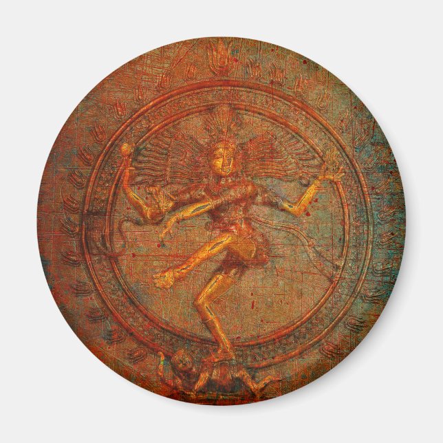 Imán Shiva En Una Superposición De Fondo Dolorosa (Frente)