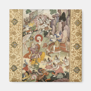 Imán Shiva que mata al demonio Andhaka, c.1585-90