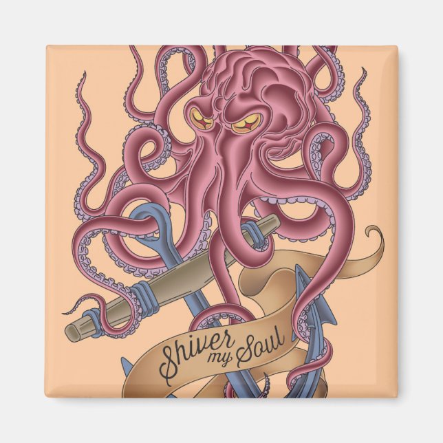 Imán Shiver My Soul | Octopus Tatto (Frente)
