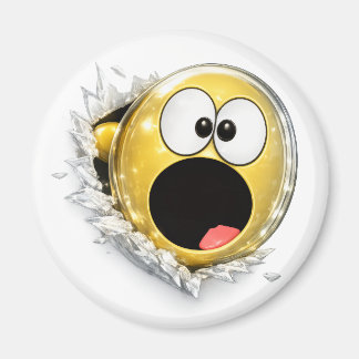 Imán Shocky 3D Emoji Round Magnet